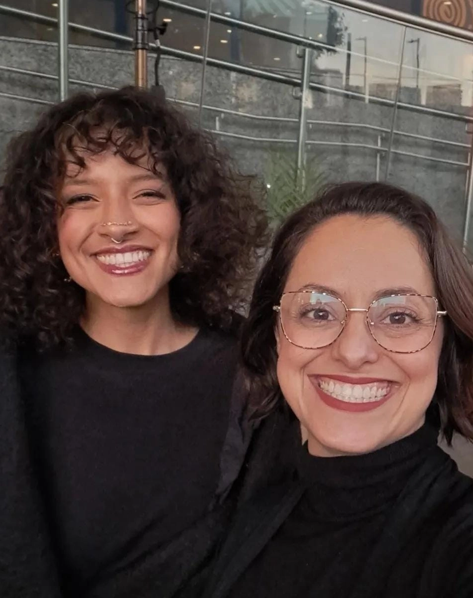 Selfie de Thalita Passos e Vânia Santiago